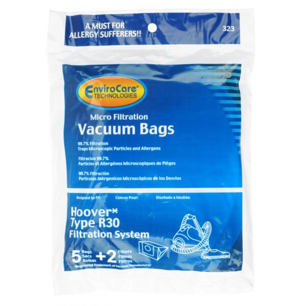 Sac microfiltre pour aspirateur Hoover H30 et remplacement pour sac Dirt Devil de type AB